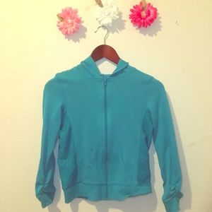 Blue/green light weight jacket
